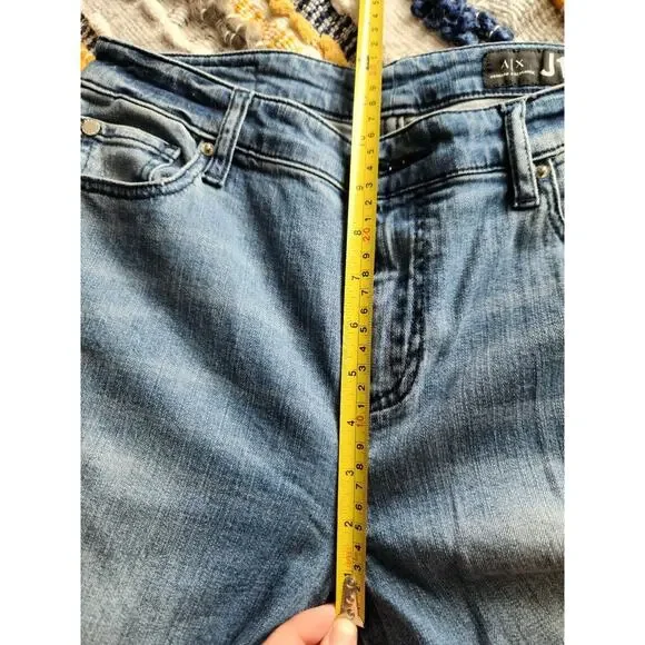 Armani Exchange J10 Super Skinny Cropped Mid Rise Jeans Woman’s Studded Size 29 - Picture 7 of 8
